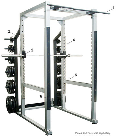 York STS Power Rack w/ Hook Plates