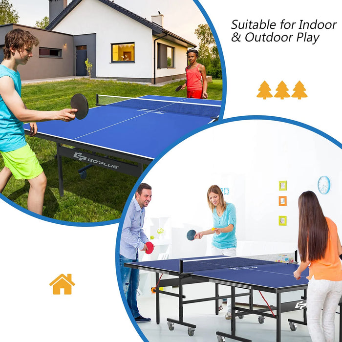 Goplus Foldable Ping Pong Table