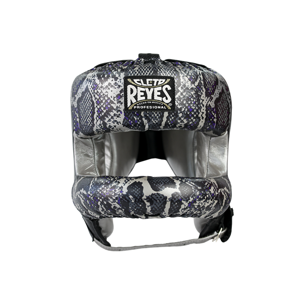 Cleto Reyes Redesigned Face Bar Headgear Silver/Black Steel Snake