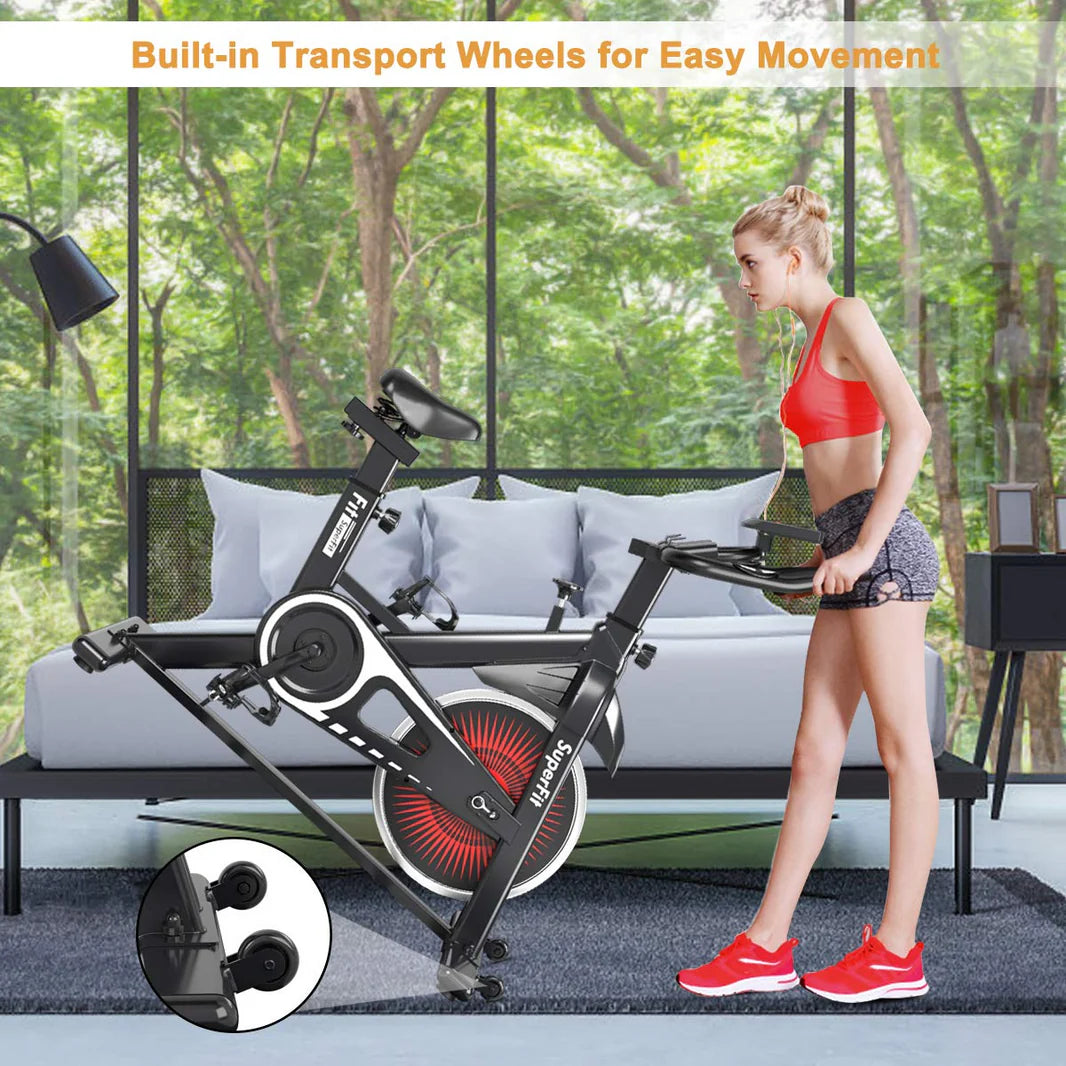 Goplus 50 lb Stationary Exercise Bike