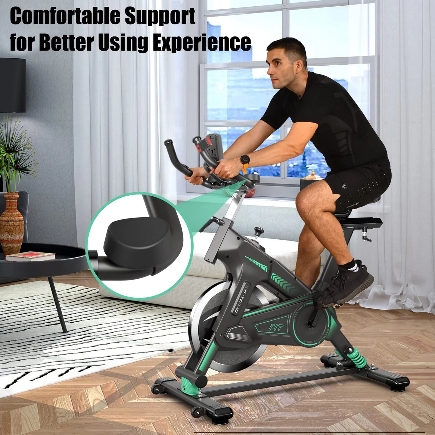 Goplus 100lb Stationary Exercise Bike